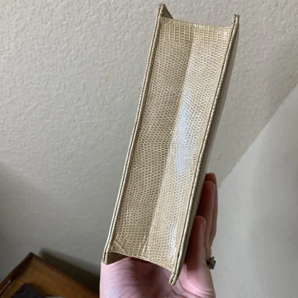 Vintage Gucci Lizard Front Flap Twist Lock Mini Bag - Picture 9 of 15